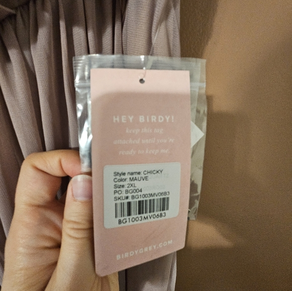 Birdy Grey Birdesmaid Dress Mauve Size 2XL - Picture 3 of 5